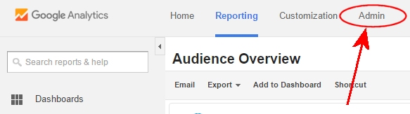 Analytics Admin Menu Item