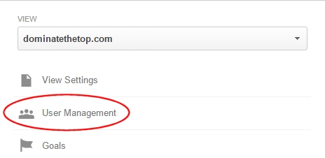 Analytics User Management
