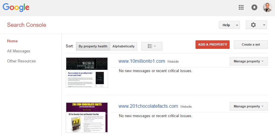 Google Webmaster Tools - Search Console