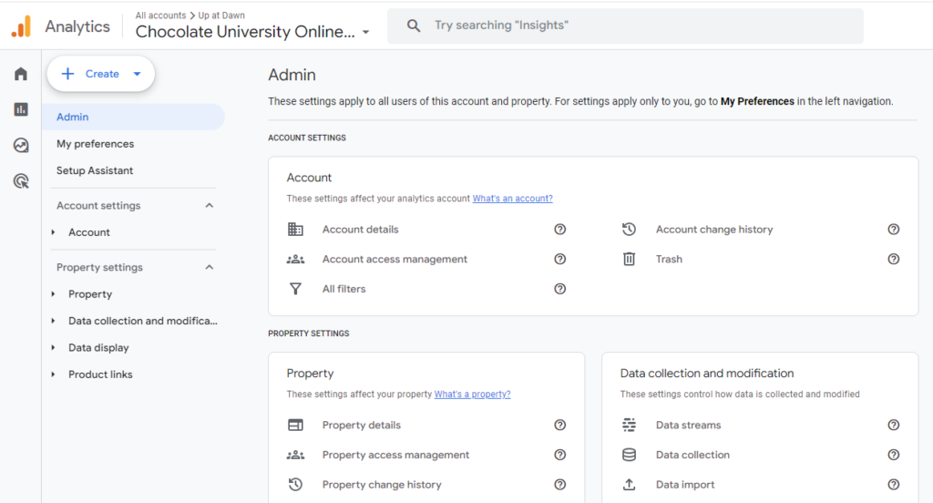 Analytics Admin